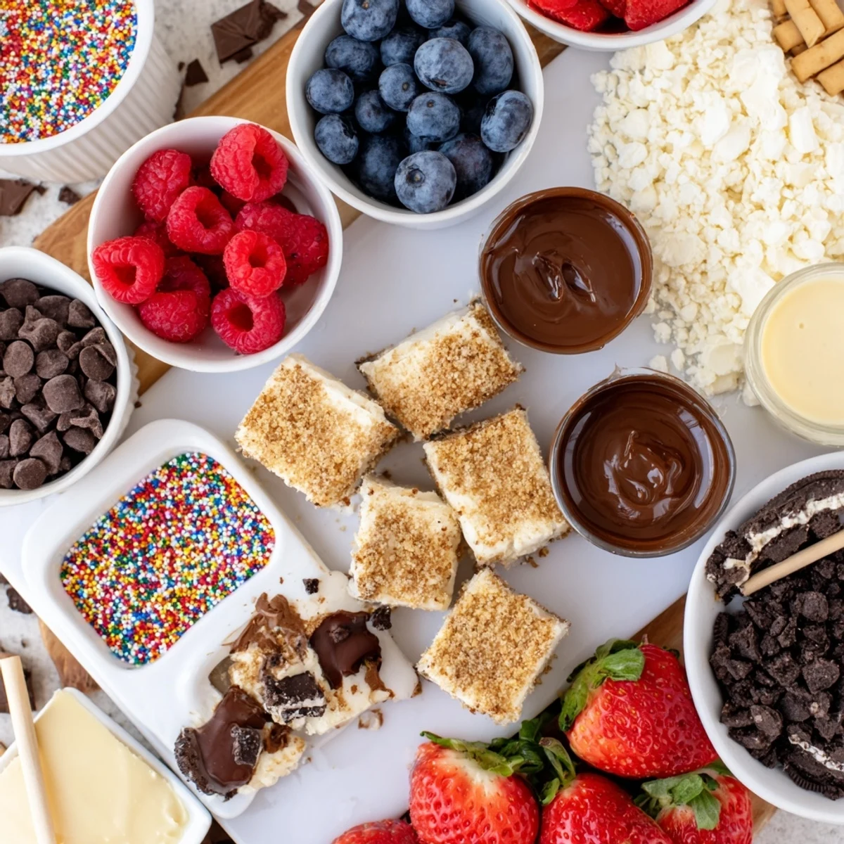 Deconstructed Dessert Board Cheesecake