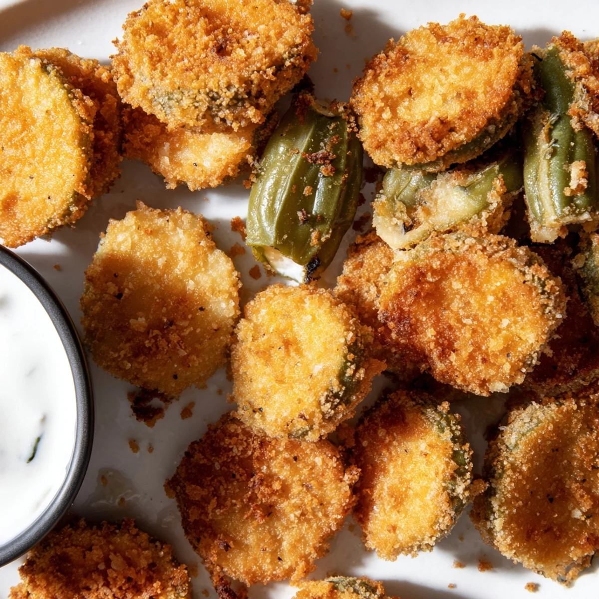 Fried Pickles and pickled vegetables create a crunchy, tangy Pickle Lovers Meal.