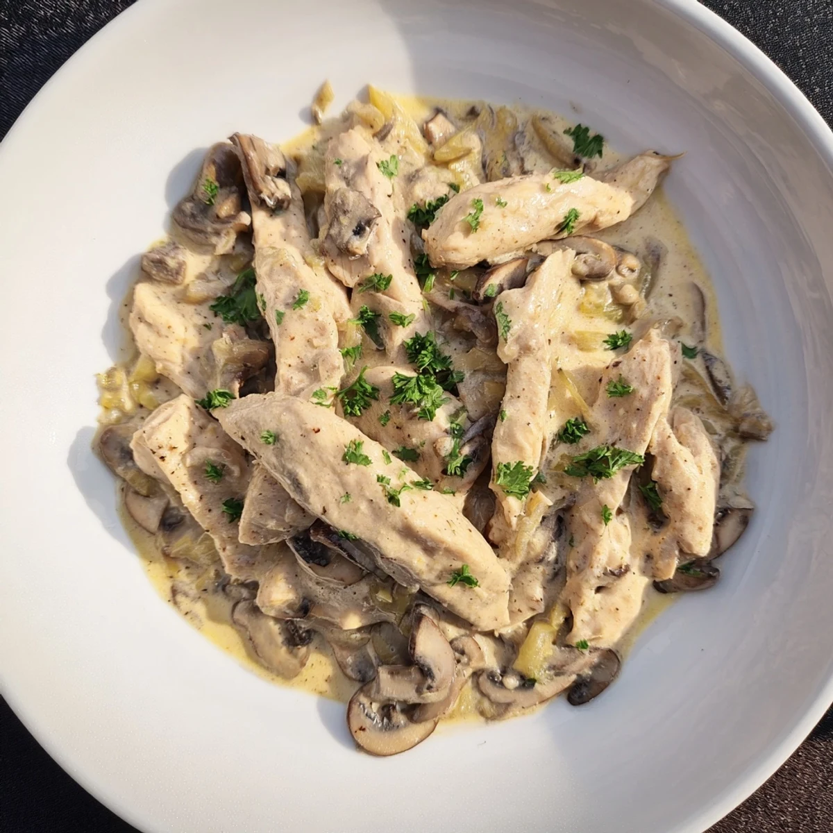 Creamy Chicken Stroganoff