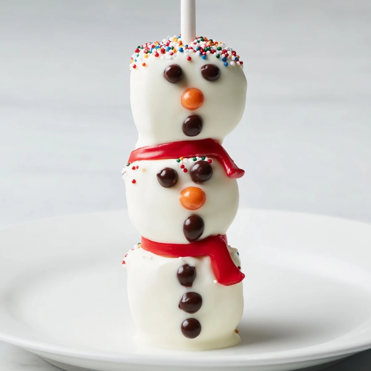Sweet Express Snowman Marshmallow Pops displayed, awaiting eager hands for a delicious, easy holiday treat.