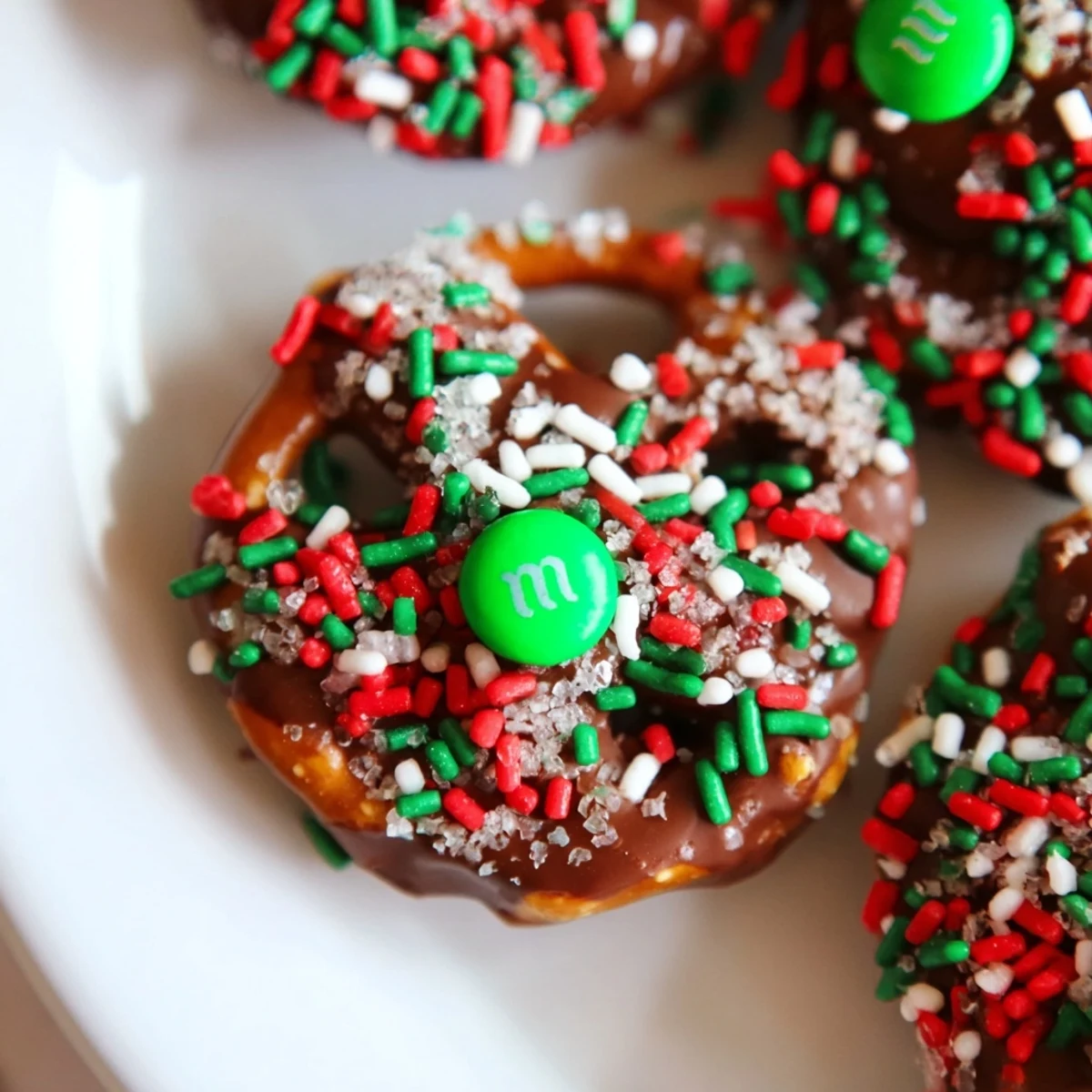 Air Fryer Christmas Pretzel Bites