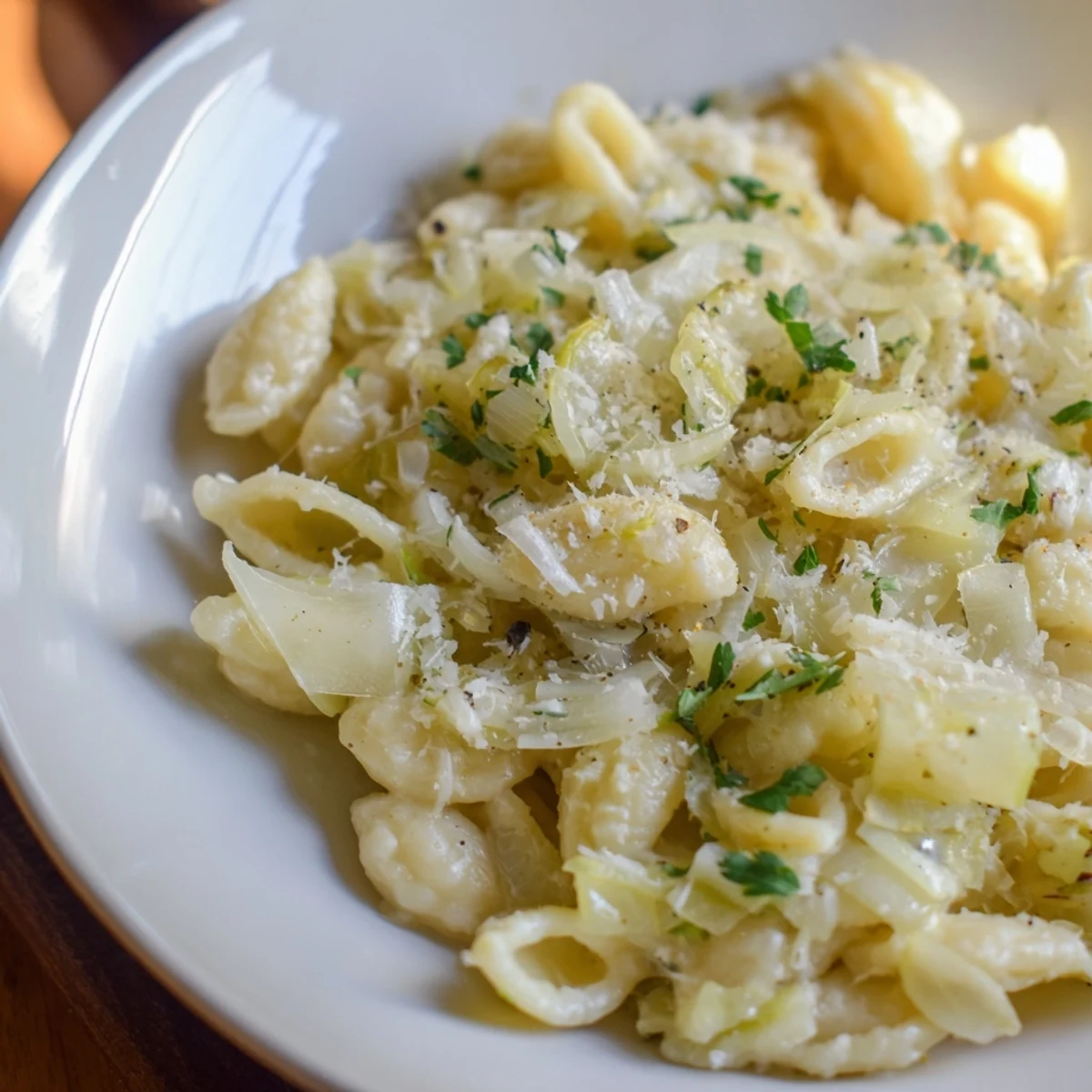 Warm bowl of One-Pot Creamy Zucchini Ditalini; imagine the aroma of garlic and fresh herbs.