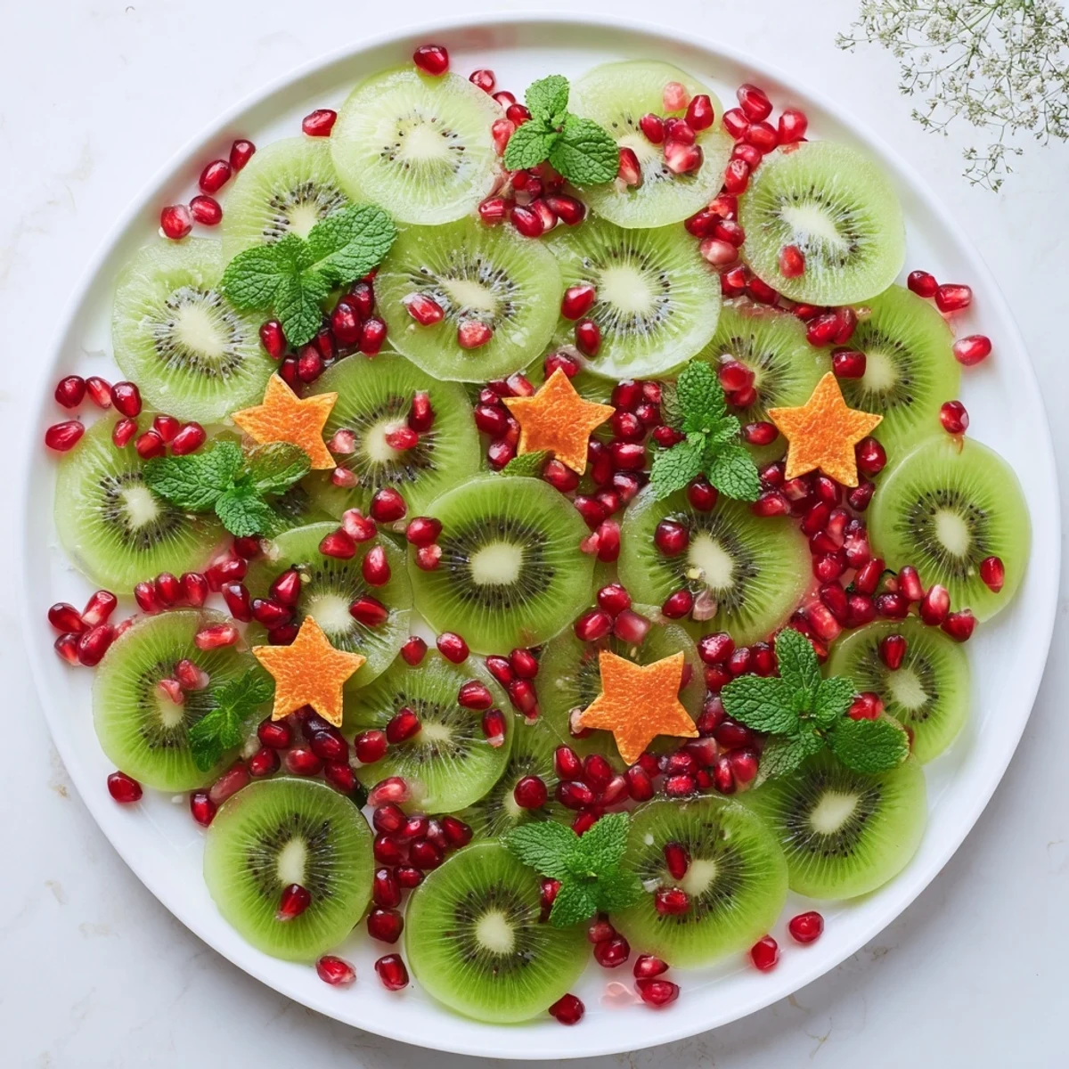 Kiwi Pomegranate Christmas Wreath