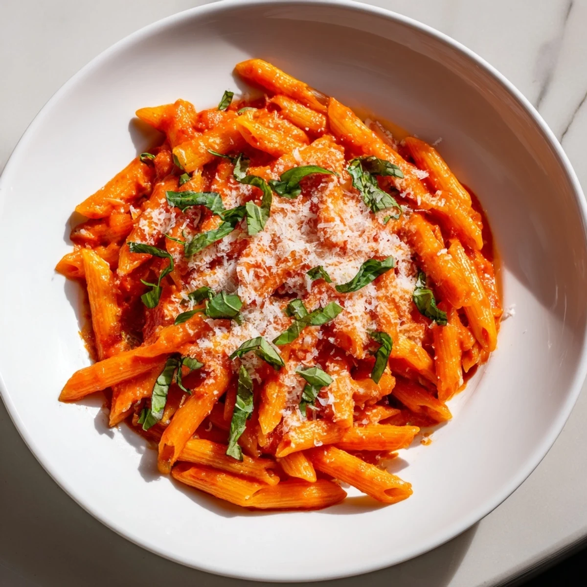 Steaming bowl of delicious Microwave Bowl Pasta, ready to be tossed with your favorite sauce for a quick lunch.