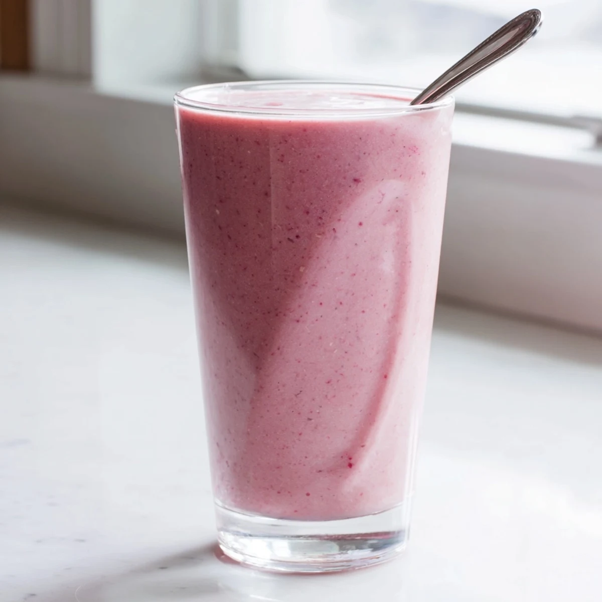 Garnished with almonds and frozen cherries, the vibrant Cherry Almond Smoothie offers a tart, sweet sip ideal for an afternoon snack.