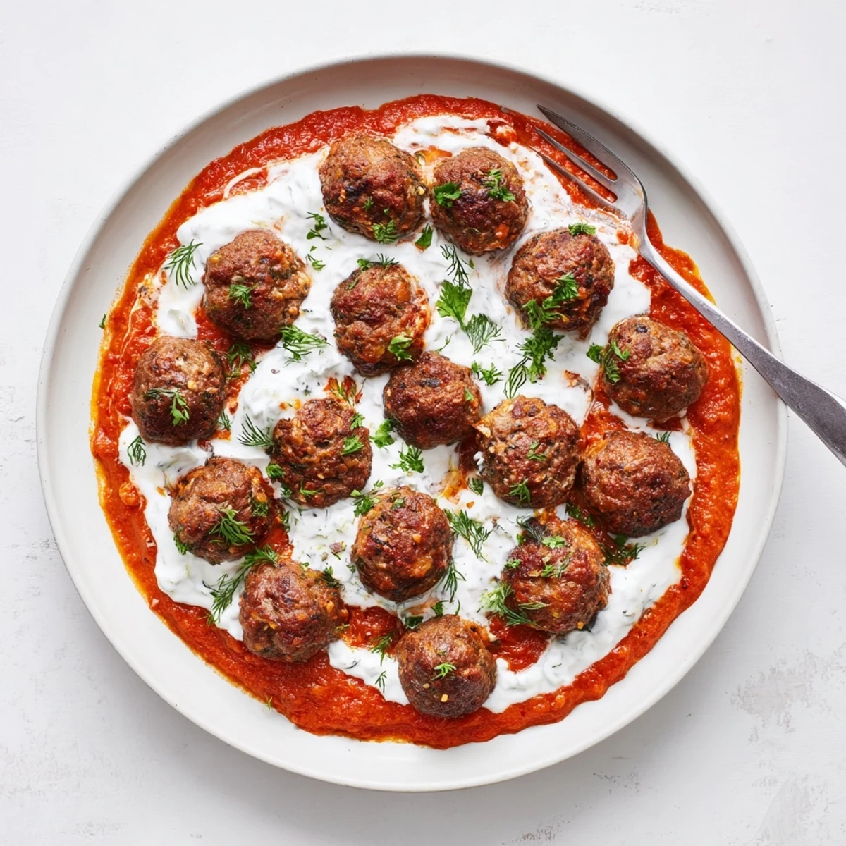 Juicy Instant Pot Greek-Style Meatballs with lemon-feta sauce, a deliciously flavorful Mediterranean meal.