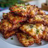 Homemade cheese and herb crackers with sharp cheddar, Parmesan, and fresh thyme—golden, crisp, and perfect for snacking.