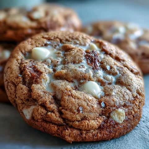 Golden-brown Brown Butter Hojicha & Earl Grey Cookies with crackled tops are arranged on a cooling rack next to a cup of tea.