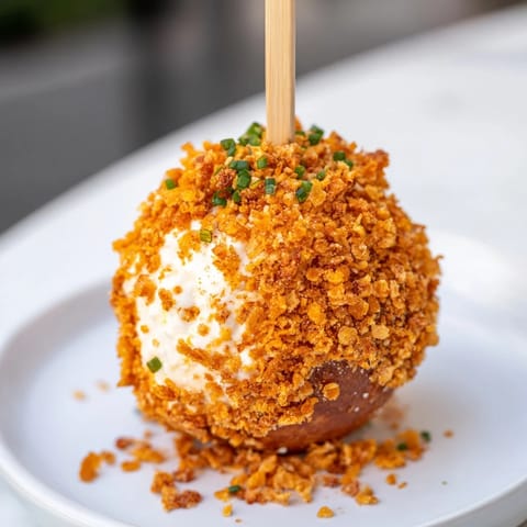 Colorful skewers of Cream Cheese Flamin Hot Pretzel Biscuit, perfect for lively gatherings.  