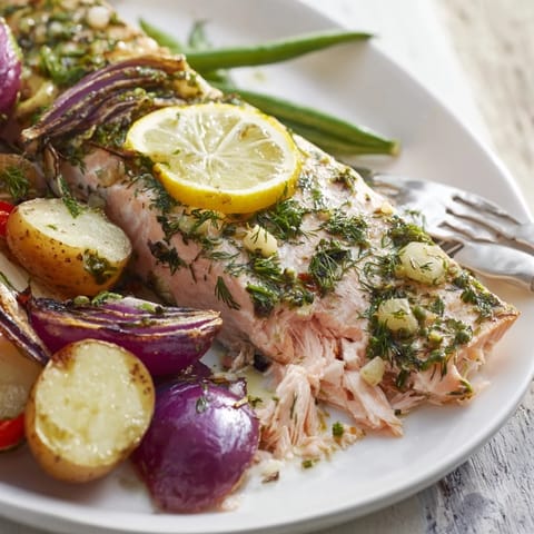 Lemon Herb Salmon Potato