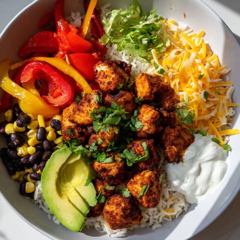 Sheet Pan Chicken Burrito Bowls
