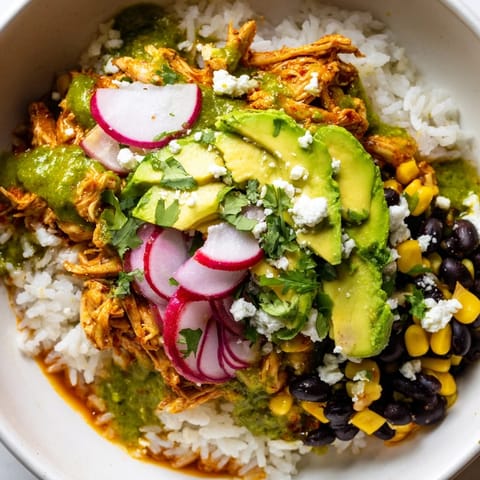 Green Enchiladas Rice Bowl