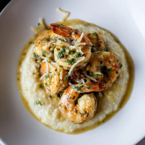 Shrimp Grits Garlic Butter