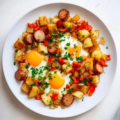 Egg Potato Hash Hot Dogs