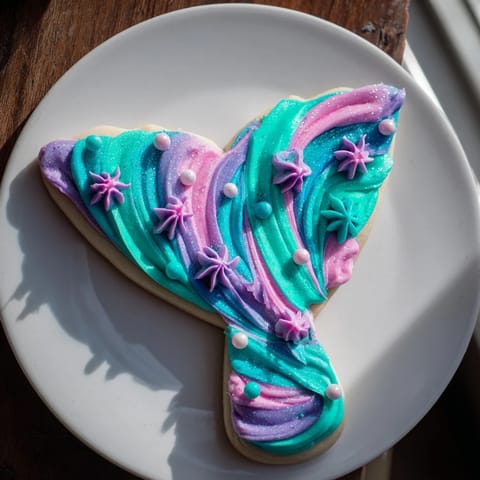 Mermaid Tail Sugar Cookies