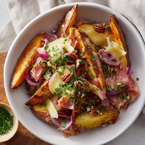 Cozy Baked Potatoes Cheese Ham