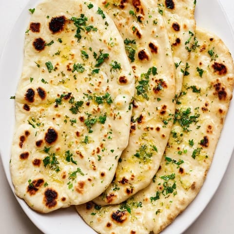 Homemade Garlic Naan Bread