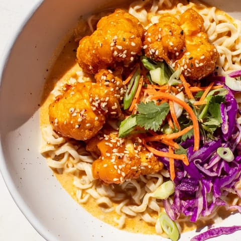 Buffalo Cauliflower Ramen Bowl