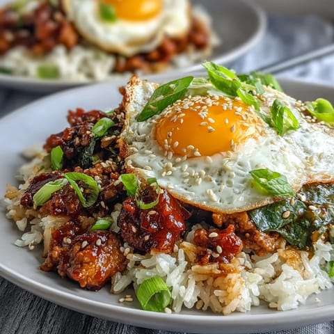 This quick one-pan dinner blends ground turkey, spinach, and carrots in a sweet and spicy gochujang sauce.