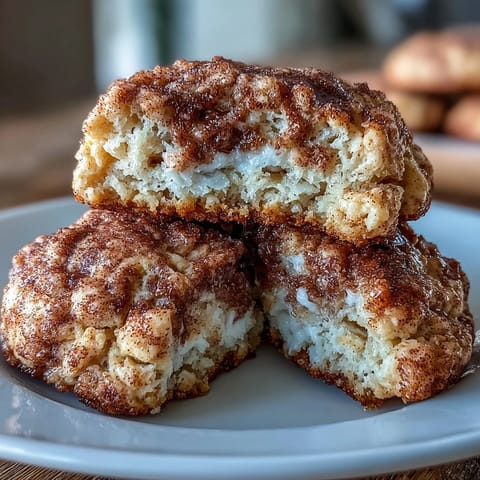 Soft cottage cheese snickerdoodle cookies rolled in cinnamon sugar, perfect for a cozy dessert treat.  
