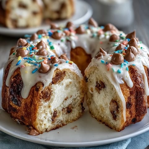 Whimsical bunny-shaped cake reveals a surprise sprinkle core, frosted with pink-tinted buttercream and finished with marshmallow tail and coconut fur.  