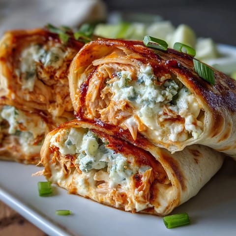 Buffalo Chicken Cream Cheese Pinwheels