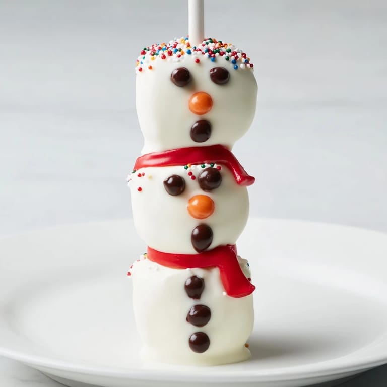 Sweet Express Snowman Marshmallow Pops displayed, awaiting eager hands for a delicious, easy holiday treat.