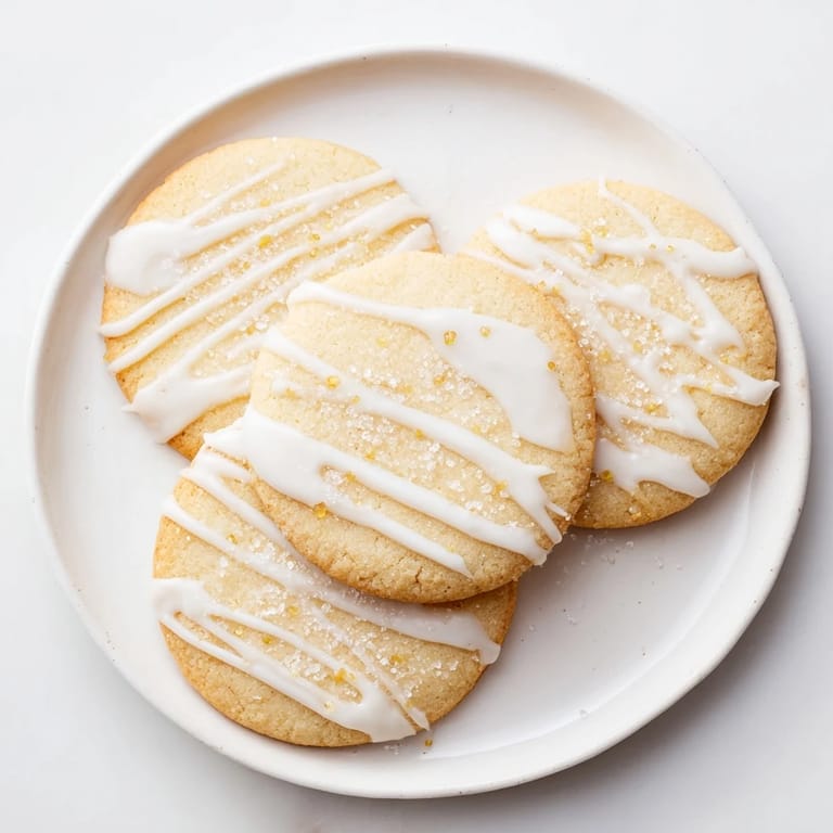 The perfect batch of holiday cookies with icing drizzle, ready to brighten any dessert table and taste.