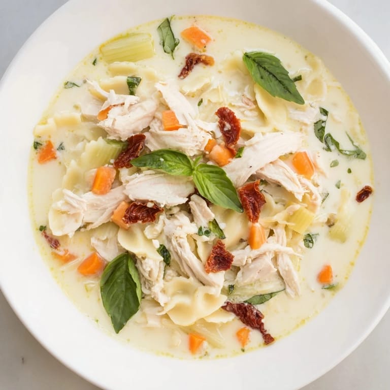 Thick, creamy Marry Me Chicken Soup, studded with sun-dried tomatoes, smells divine and tastes heavenly.