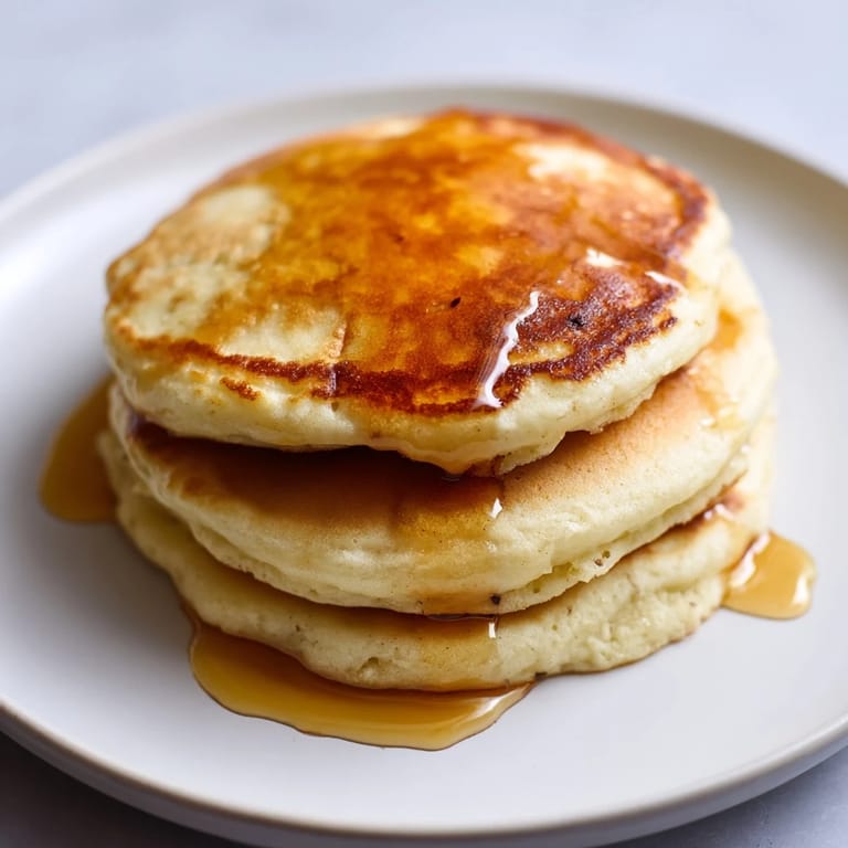 A plate piled high with fluffy, protein-rich Banana Pancakes, perfect for a gluten-free breakfast.