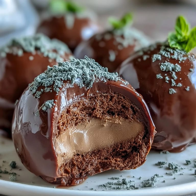 Velvety Hojicha Truffles with a matte roasted tea coating, served on a small ceramic plate for an elegant treat.