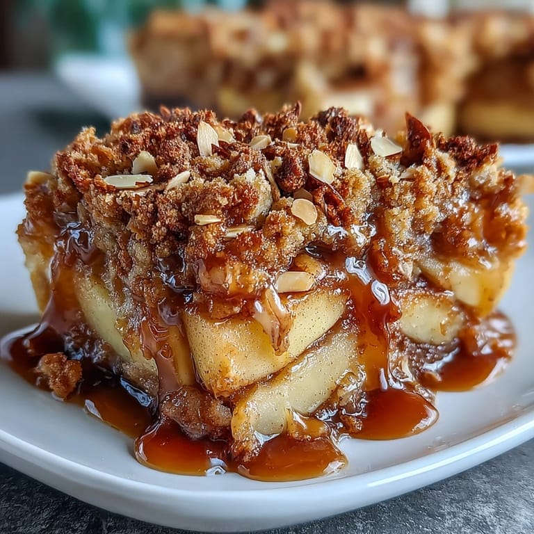 Fragrant cardamom and cinnamon apples bubble beneath a buttery crumble in this comforting, easy-to-make fall dessert.