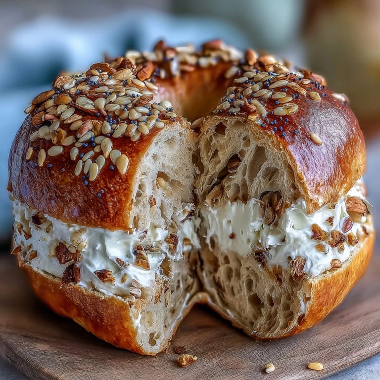 Soft, chewy 2-ingredient yogurt bagels with golden crust, perfect for a quick homemade treat.