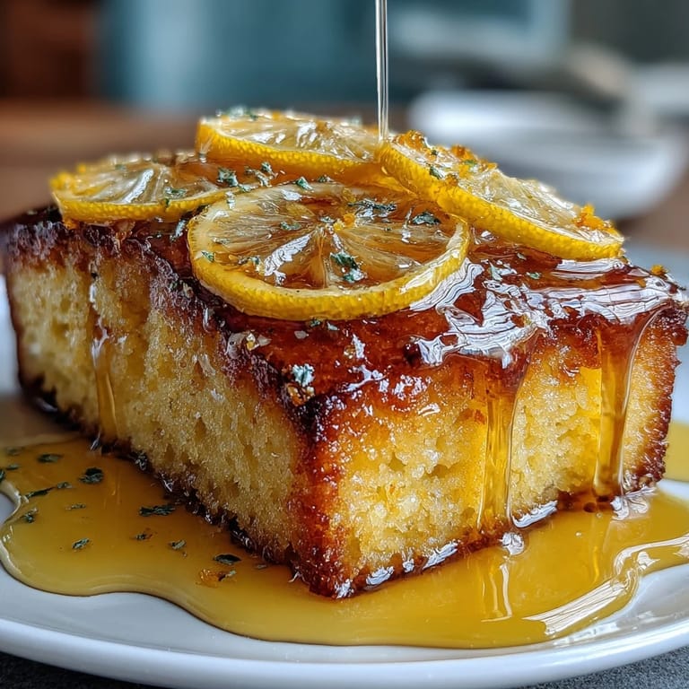 Zesty Limoncello pound cake drizzled with tangy lemon glaze, offering a moist crumb and vibrant Italian-American flavor.