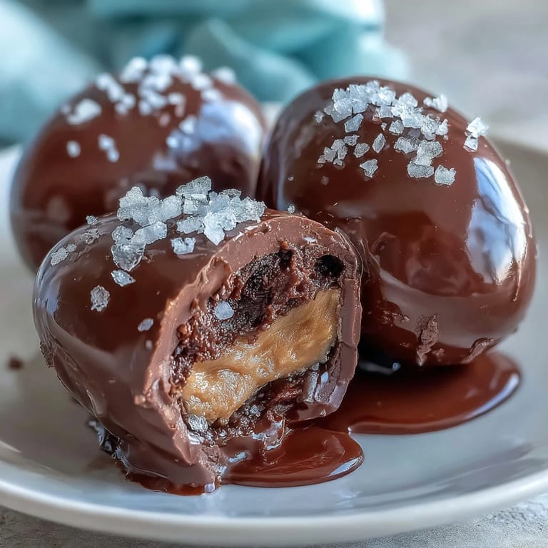 Decadent peanut butter-filled chocolate Easter eggs with a hint of sea salt, offering a sweet-salty treat for all ages.
