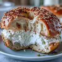Fluffy, golden 2-ingredient yogurt bagels fresh from the oven, ready for breakfast or snacking.