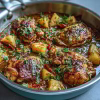 Vibrant one-pan chicken pineapple coconut curry with tender chicken, juicy pineapple, and creamy coconut milk in a fragrant spiced sauce.