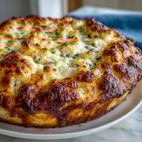 Classic Shepherds Pie with Cauliflower Mash Topping, a comforting British casserole with savory ground lamb and creamy cauliflower mash.